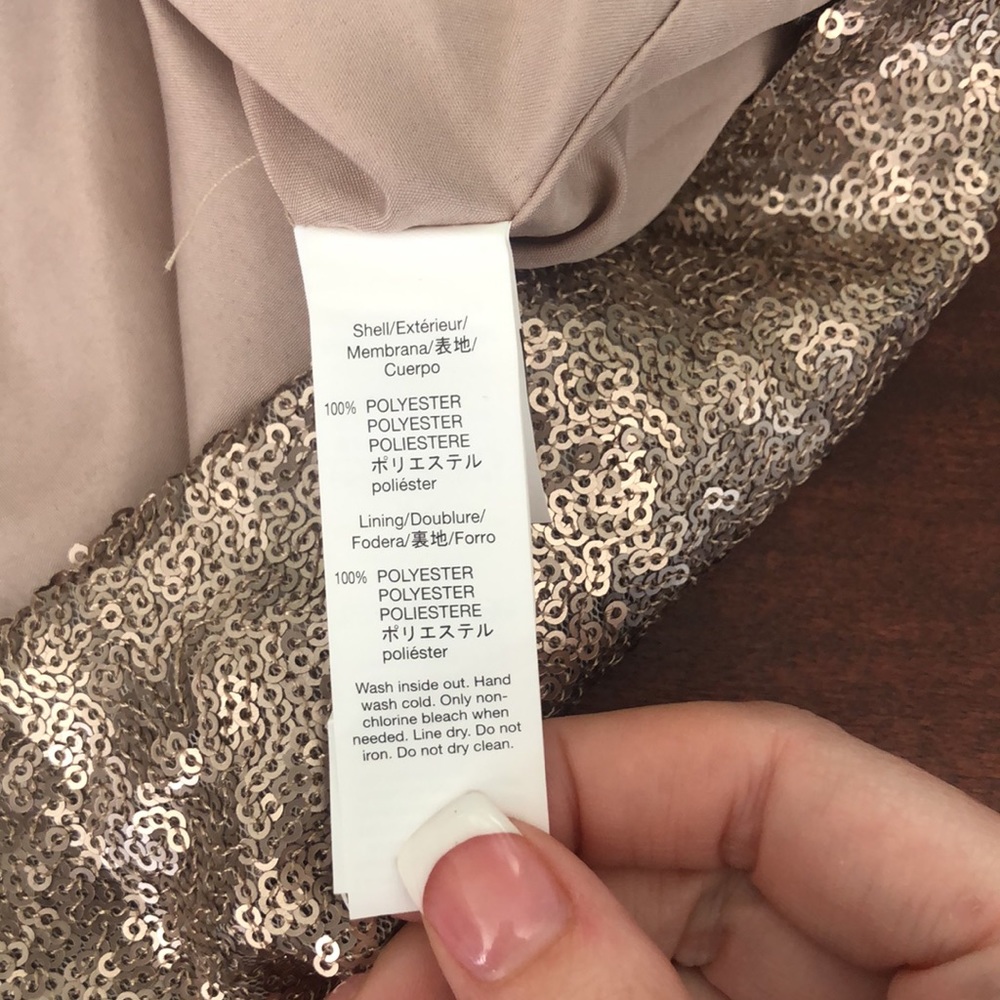 NWT GAP Gold Sequin Skirt - Picture 6 of 6
